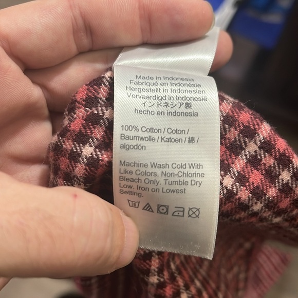 VTG J Crew women's plaid 1 pocket button down shirt, size 10 - Picture 6 of 9